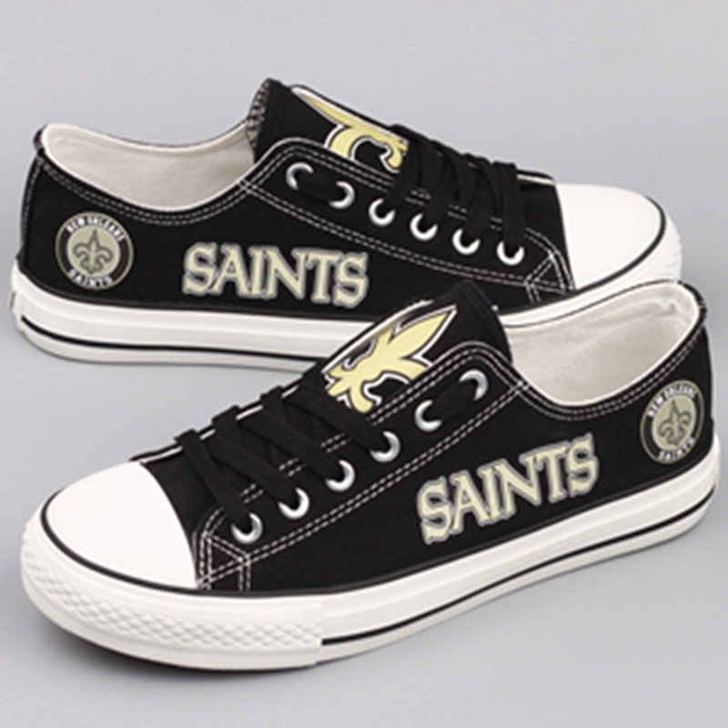 Women's New Orleans Saints Repeat Print Low Top Sneakers 001
